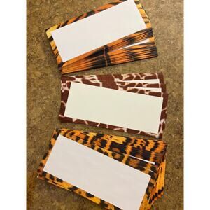 Animal Print Safari Themed Envelopes Set of 36